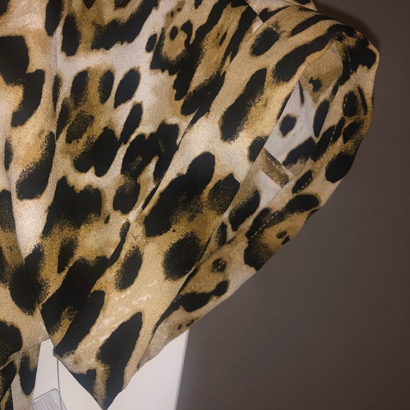 Abound Tan Leopard Camp Shirt - Picture 12 of 12